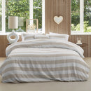 Housse de couette rayée naturelle stripe de  Brunelli