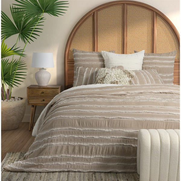 Housse de couette relax taupe