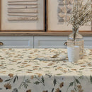 Nappe Crème fleurie Margaret Grandeur : ronde et carré dispo