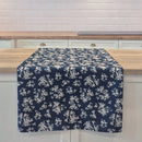 Nappe bleue fleurie brimbelle   Grandeur : ronde et carré dispo