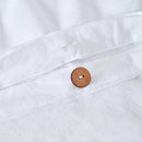 Ensemble de housse de couette blanc ( lin et tencel)