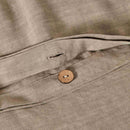 Ensemble de housse de couette praliné ( lin et tencel)