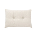 Coussin rectangulaire en daix mouton crème  Biquette
 ( livraison automne  2026) (