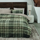 Housse de couette à carreaux vert Elliot  de  Brunelli (livraison Automne 2026)