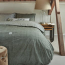 Housse de couette verte effet chambray coughton de  Brunelli (livraison Automne 2026)