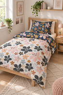Faig au Québec - Housse de couette rose de Chine - simple