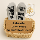 Panier cadeau amateur de vin