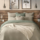 Courtepointe  naturel en coton gaufré Spirit de Brunelli ( livraison printemps 2026)