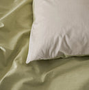 Housse de couette unie verte Nita de  Brunelli(👉livraison printemps 2026)