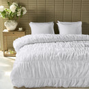 Housse de couette blanche romantique Ruffle de  Brunelli