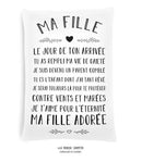 Coussin  ma fille