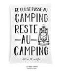 Coussin ce qui ce passe au camping