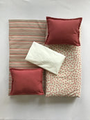 Literie pour bébé fait au Québec Rosie réversible (ensemble 4 mcx )