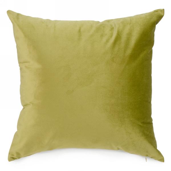 Coussin velours olive