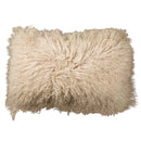 Coussin en peau de mouton tibétain (plusieurs couleurs )