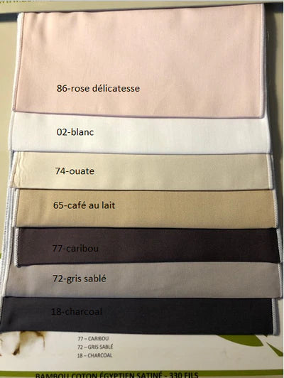 Draps pour lit articulé/électrique simple - (fabriqué au Québec)