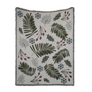 Jeté de Noel feuilles de gui Brunelli