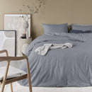 Housse de couette en flanelle gris Bonheur  Brunelli