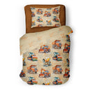 Housse de couette ou douillette Camion ( fait au Québec) - taie incluse