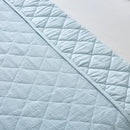Courtepointe tissée  Maple Leaf Bliss bleu  pastel