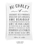 Coussin au chalet
