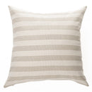 Coussin à rayures crèmes et taupes Dina (livraison printemps 2026 )