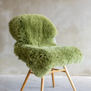 Peau de mouton vert mousse(sur commande )