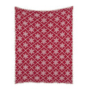 Jeté de Noel rouge flocon  Brunelli