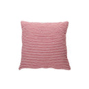 Coussin décoratif à rayures rouges et blanches Holly