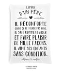 Coussin  l'amour d'un père