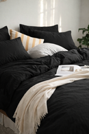 Housse de couette nature noir