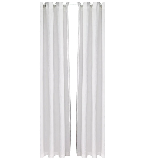 Rideau en lin blanc Linen Stone Wash