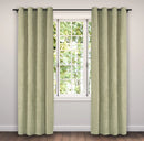 Rideau en velours côtelé vert Corduroy