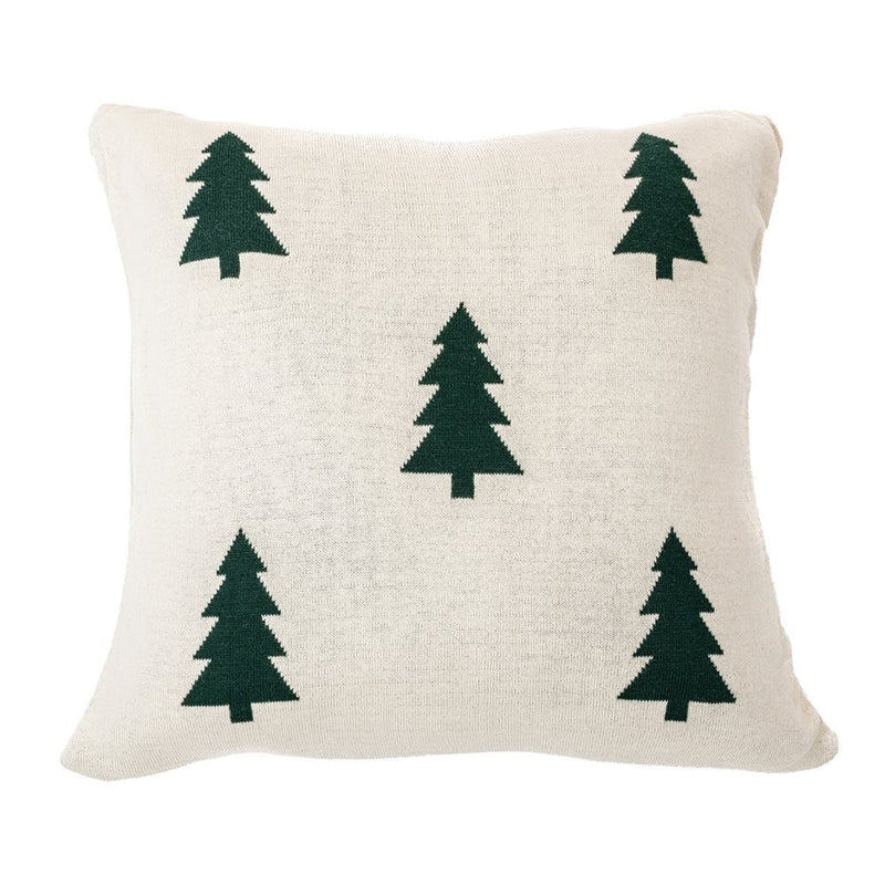 Coussin en tricot crème Sapino (Automne 2024 )