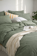 Housse de couette nature sauge