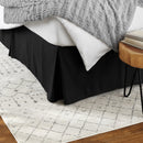 jupe de lit noir simple
