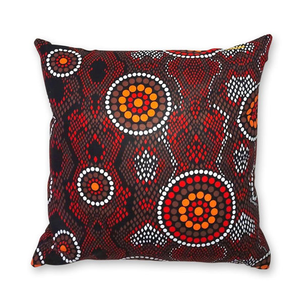 Coussin décoratif en tissus Wax africaine coloré - Ewo