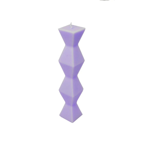 Chandelle pilier lilas