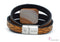 Bracelet en cuir écorce d’arbre brun pour homme