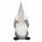 Fig gnome gris à chapeau rayé
