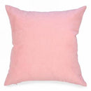 Coussin rose velours côtelé