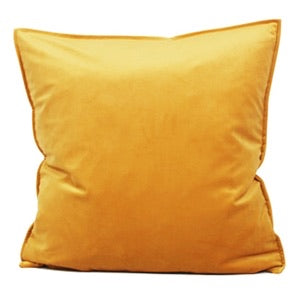 Coussin euro moutarde