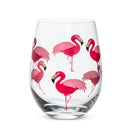 Verre  à vin  -flamingo