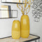 Vases set/2 céramique jaune